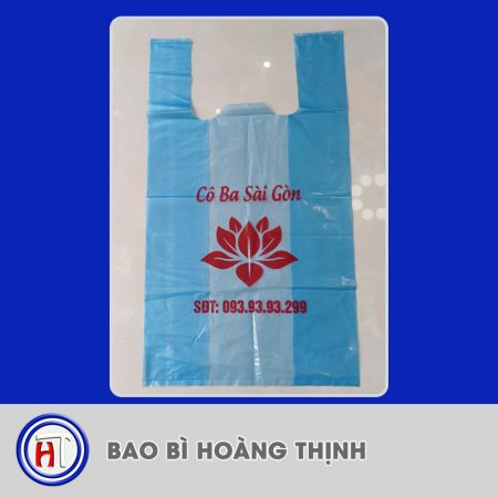 Túi PE quai xách in 1 màu
